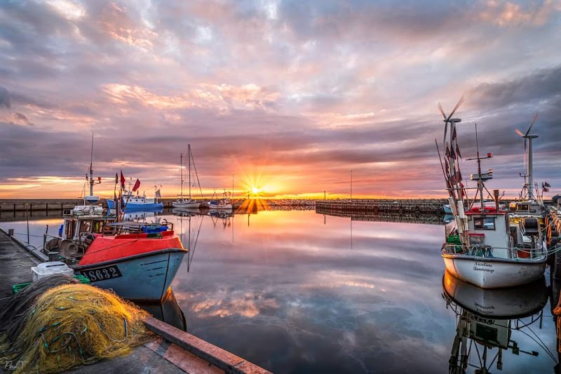 Bønnerup Yachthafen, Hafen und Strand i Glesborg